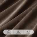 Pinch Pleated Brown Velvet Curtains for Living Room Modern Elegant Plush Velvet Luxury Fabric Room Darkening Window Drapes Bedroom Curtain 40x90