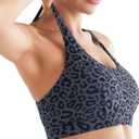 RUNNING GIRL Sports Bra for Women High Support, Criss-Cross Back Padded Strappy Sports Bras Yoga Bra with Removable Cups (XL)