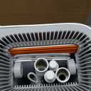 Flat Mop and Bucket System - Mop and Bucket with Wringer Set for Home | Wet Dry Mop for Apartment, Tiny Home, Windows, Wall, Hardwood Floor, RV with 6 Reusable Microfiber Cloth