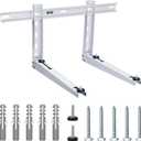 Mini Split Wall Mounting Bracket for 9000-15000 BTU Universal Air Conditioners Heat Pumps AC System, Heavy Duty Support Bracket for Ductless Mini Split, HVAC, Compressor, Max Load 330 LB