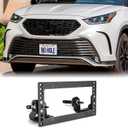 WeiSen Front Grille License Plate Holder Mount Bracket Kit Adjustable Compatible with Toyota Tacoma Camry Highlander Tundra 4Runner, No Drilling