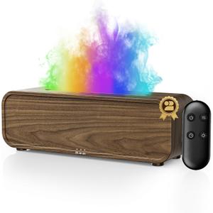 TMEHM Sound Reactive Flame Air Diffuser Humidifier,7 Colors Aromatherapy Essential Oil Diffuser,Ultrasonic Aroma Humidifier with Timer for Home,Bedroom,Office,Yoga