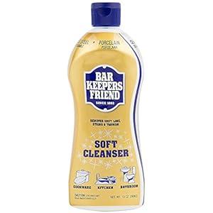 Bar Keepers Friend Soft Cleanser Premixed Formula | 13 Oz | (1 Pack), Gold