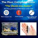 15W Mini Aquarium Heater Betta Heater for 1-3 Gallon Freshwater & Saltwater Tanks, Alumina Ceramic Fish Tank Heater Turtle Heater with Dry-Run & Overheat Protection