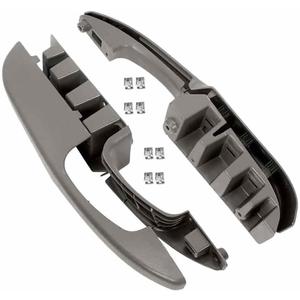 NewYall Pair Grey Interior Door Pull Handle Armrest for 2003-2018 Chevrolet Express GMC Savana 1500 2500 3500 Inner Left Driver and Right Passenger Side 25750064 10388390