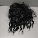 Colorful Queen Glueless Headband Wig Synthetic Long Black Body Wave Headband Wigs for Black Women Natural Looking Wavy Wig Heat Resistant 180% Density(16inch, 1B#)