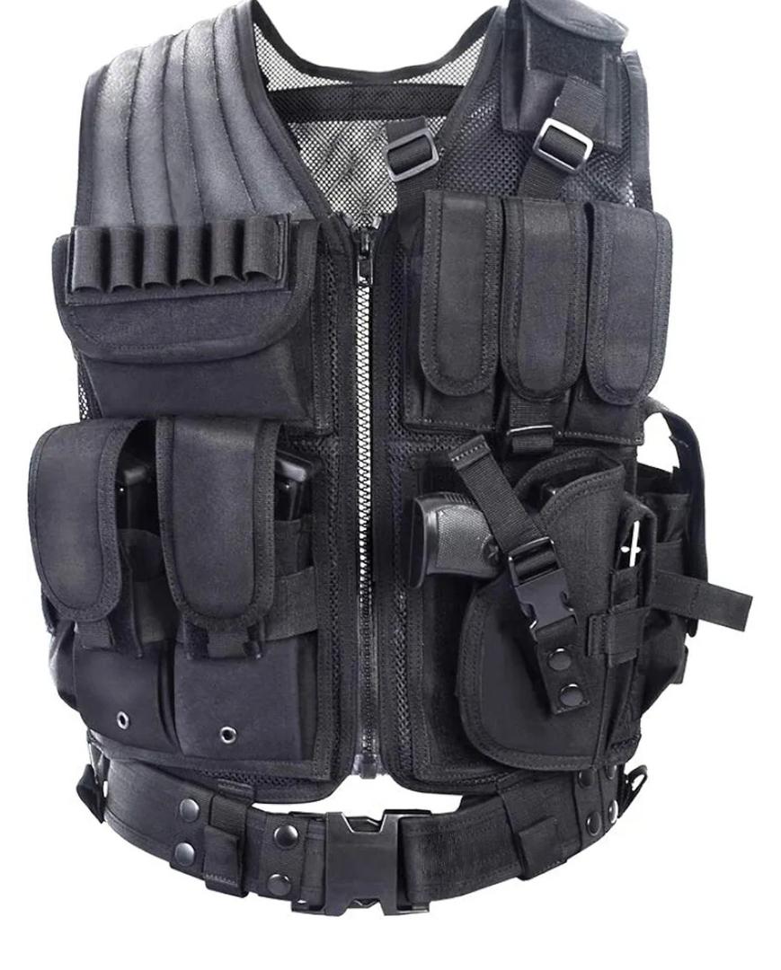 vAv YAKEDA Tactical Vest Outdoor Ultra-Light Breathable Training Airsoft Vest Adjustable for Adults