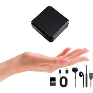 64GB Recording Device, Voice Activated Recorder (Up to 300 Hours), Clear Audio Quality Recorder, Mini Audio Recorder for Meetings, Lectures, Interviews & Notes