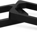 0.5 Inch Universal Billet Aluminum Leaf Spring Lowering Block Kit for Ride Height Adjustment 2 Pack Black