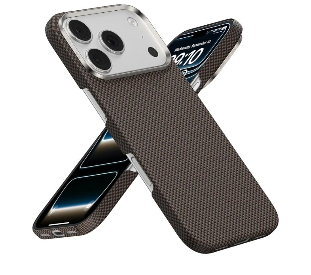 BENKS for iPhone 17 Pro Max Case, Compatible with Magsafe, ArmorTint ArmorAir Ultra Slim & Lightweight Minimalist Case Built with Dupont Kevlar 1000D Aramid Fiber, DawnLight Gold