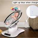 10 ft Power Cord for 4moms mamaRoo 4, 12V 3A Charger for RockaRoo Baby Swing, AC Adapter, White