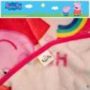 Peppa Pig Kids Bedding Super Soft Cozy Silk Touch Throw, 40 in x 50 in, (Officially Licensed Product) By Franco