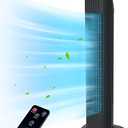 Uthfy Tower Fan for Bedroom, 80 Oscillating With Remote, 7.5H Timer, 3 Speeds, Standing Bladeless Cooling Fan for Room Office 32 Inch