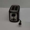 Toastmaster 2-Slice Cool Touch Toaster, black with stainless accent