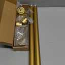 2 Pack Gold Curtain Rods for Windows 30 to 42 Inch(2.5-3.5ft), 1 Inch Diameter Heavy Duty Curtain Rods, Adjustable Curtains Rod, Modern Decorative Drapery Rod, 30-42" Brass Gold