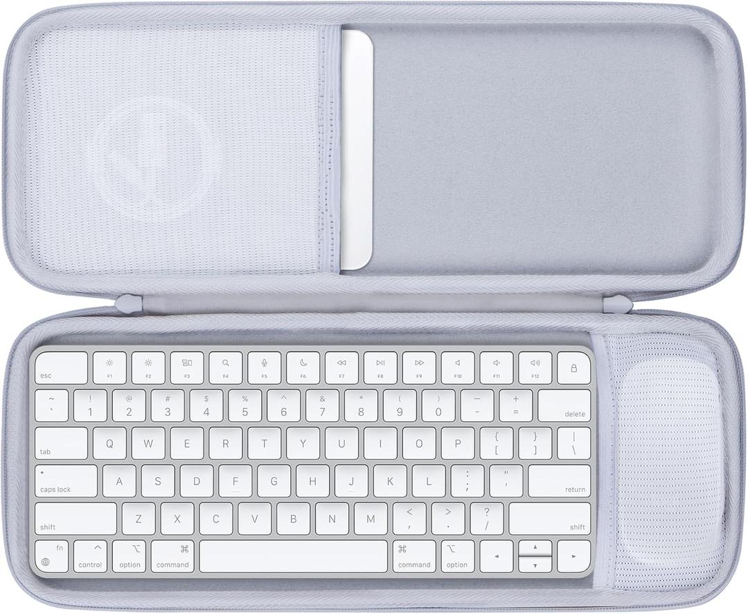 Lebakort Storage Case Compatible with Apple Magic Keyboard + Magic Mouse Combo - Off White