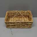 KALEKAIL Rectangular Tissue Box Cover Compatible with 100180 Sheets of Kleenex Water Hyacinth Rectangle Tissue Box Rattan Tissue Box Holder Rectangular, Hand Woven Wicker Tissue Holder