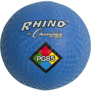 Champion Sports Rhino Playground Balls 8.5" D - Two Ply, Nylon Wound, Blue