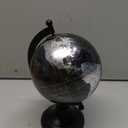 Rely+ 5" World Globe With Sturdy Metal Stand (NOT PLASTIC!) - Desktop Globes For Home Desk Table Office Decor - Book Shelf Decor Globe - 5 Inch - Metallic Black