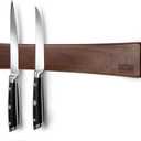 HOSHANHO Magnetic Knife Strips, Magnetic Knife Holder for Wall 16 Inch, Acacia Wood Knife Magnetic Strip Use as Knife Bar, Knife Holder for Kitchen Utensil Organizer (40cm)