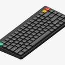 NuPhy Node75 Wireless Mechanical Keyboard, 75% Hot Swappable Custom Low Profile Keyboard, 84 Keys Computer Gaming Keyboards, Supports Touch Gestures, PBT Keycaps, RGB Backlit, Bluetooth/2.4GHz/USB-C (Gray)