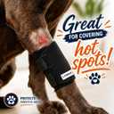 Labra Dog Front Leg Brace - Compression Wrap with Adjustable Straps - Dog Wrist Brace for Support - Leg Sleeve to Stop Licking - Aid in Wound Care and Recovery - Large/Extra Large (Black, XL)