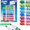 EXPO Dry Erase Markers, Low Odor Ink, Assorted Colors, Chisel Tip, 8 Count