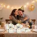 75PCS 30th Birthday Plates and Napkins Party Decorations, 7 Inch White and Gold Happy 30th Birthday Paper Dessert Cake Plates and Napkins Set Disposable Tableware Party Favors for Women Men
