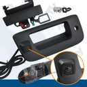 Backup Camera with Tailgate Handle & Bezel Trim & Lock Cylinder Compatible with 2007-2014 Chevrolet Chevy Silverado, GMC Sierra Truck 1500 2500 3500 Tailgate Parts