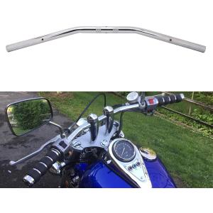 Motorcycle Drag Bars Handlebars 22mm 7/8" Universal For Bobber Cafe Racer Sportster Cruiser XL 883 1200 Custom Chopper Softail Dyna Street Bob Chrome