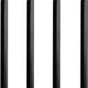 Matte Black M10 Threaded Extension Rod for Pendant Light, Island Lighting, Chandeliers,Lighting Fixture downrods & Stems,4 Inches 11.4mm OD (0.449) x 100mm L (11.81)