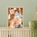 Lawrence Frames Rope Design Metal Frame, 5x7, Gold