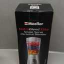 Mueller Smoothie Blender for Smoothies - Personal Blender for Shakes, Frozen Drinks, Baby Food & More, 15oz Travel Cup and Lid, Durable Stainless Steel Blades for Powerful Blending Performance, White