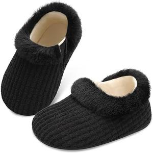 Centipede Demon Toddler Slippers for Boys Girls Slip on Kids Baby Toddlers House Shoes Lightweight Barefoot Furry Sock Shoes Indoor Outdoor Warm Walking Shoe, 20-21, Blaxk