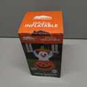 Joiedomi 5 ft Tall Halloween Inflatable Outdoor Decoration, Halloween Blow Ups Cute Ghost Halloween Decorations with Pumpkin Candy Bag with LEDs for Yard Decor