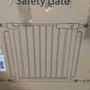 Extra Wide Baby Gate with Door 85.7-101.5 Inch Pressure Mounted, Auto Close Child Baby Gates for Doorways No Drill, Walk Through Dog Gate Indoor for The House, White