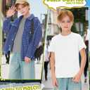 4 Pack Boys Short Sleeve T-Shirts 5-16 Years Crew Neck Layering Kids Casual Tops Basic Summer Loose Fit Shirts Tees (Black)