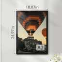 A2 Picture Frame Black, Classic 16.5x23.4 Poster Frame, Horizontal or Vertical Wall Mounting, 1 Pack