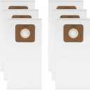 6 Pack Type A HEPA Vacuum Bags for Riccar Most Vibrance Type A R-Series,2000,4000 & Simplicity S20EZM 5000,6000,Part RAH-6/SAH-6