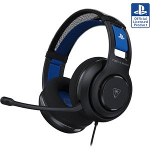 Turtle Beach Atlas 200 Wired Gaming Headset Officially Licensed for PlayStation, PS5, PS4-50mm Nanoclear Drivers, Flip-to-Mute Mic, Memory Foam Cushions, Floating Headband - Black