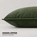 Kevin Textile Spring Waterproof Decorative Pillow Covers Moss Green 20x20 Inch Pack of 2 Soft Boucle Textured Throw Pillowcases Elegant Accent Pillows for Couch Sofa Chair Bed Indoor Outdoor