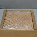 Resama 3 Pcs Boho Metal Wall Art Decor Leaf Sign Wall Vintage Tropical Plant Wall Rustic Palm Leaf Metal Wall Sculpture for Living room Bathroom Bedroom Office (Oak)