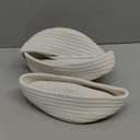 Small Basket, Set of 3 Small Woven Baskets, Cotton Rope Baskets for Organizing, Cute Mini Tiny Baskets for Nursery, Decorative Boho Round Storage Basket Bathroom Organization Bin (White)