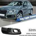 X AUTOHAUX 8R0807681M Front Left Driver Side Fog Light Grille Cover Trim for Audi Q5 8R0 2013-2017