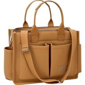 Tote Bag for Women With Compartments,Large Canvas Totes Women's Purse Crossbody Bags Work Laptop Book Bag Shoulder Handbags