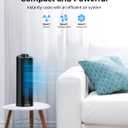 Abolee Tower Fan, 23ft/s Desk Fan, 70 Oscillating Desk Fan, Standing Table Fan with 3 Modes, 2026 New 13" Bladeless fan for Bedroom, Home,Office