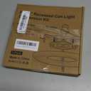 Recessed to Pendant Light Converter Kit - 6 Inch Can Light Conversion, Includes E26 Socket, Mounting Bracket, Round Ceiling Plate & 3D White Cover