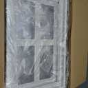 4 Pack Garage Door Windows, Replacement Vinyl Window Inserts with UV Resistant Resin Glass for Garage Doors, 20.8 x 13.8 inch (Clear Design)