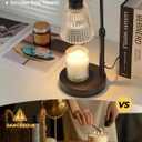 GODONLIF Candle Warmer Lamp with Timer Dimmable, Birthday Gifts for Women Mom, House Warming Gifts New Home Decor, Wax Melt Warmer for Jar Candles with 2 Bulbs