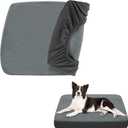 Dog Bed Washable Waterproof Cover Replacement for Dog Cat, Soft Cover Only (Grey, 41x29x6 Inches)